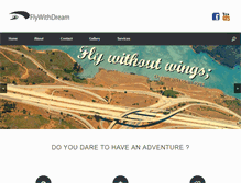 Tablet Screenshot of flywithdream.com